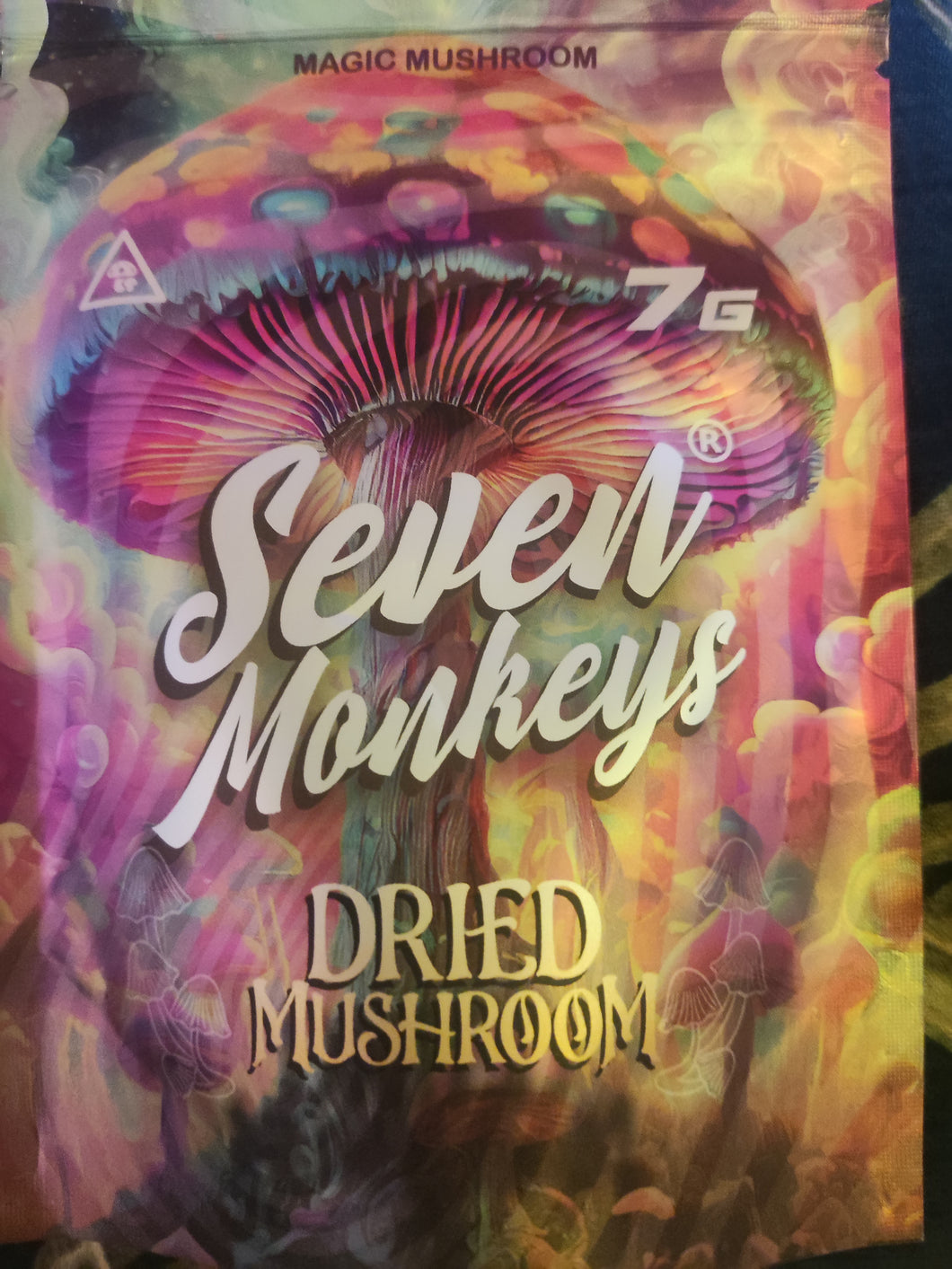 Hongo de Psilocybe deshidratado Seven Monkeys 7gr