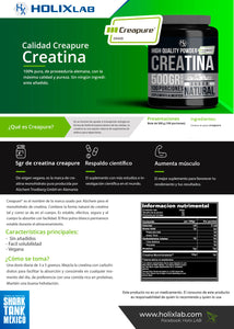 Creatina Pura Monohidratada Creapure 500gr