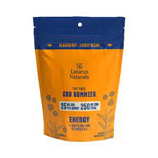 Gomitas CBD Cafeina Energia Lazarus Naturals 250mg Tiendacbdmexico